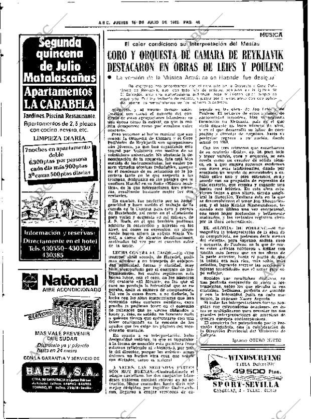 ABC SEVILLA 15-07-1982 página 50