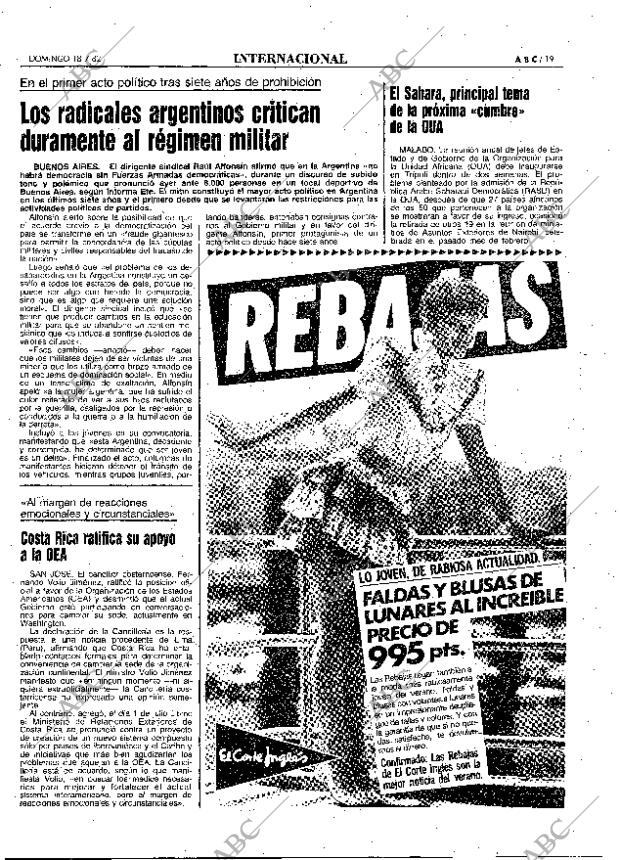 ABC MADRID 18-07-1982 página 19