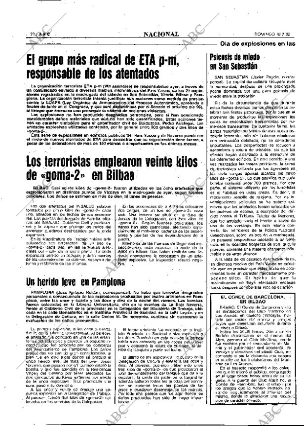 ABC MADRID 18-07-1982 página 22