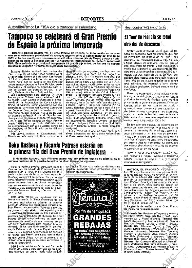 ABC MADRID 18-07-1982 página 57