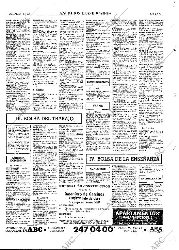 ABC MADRID 18-07-1982 página 73