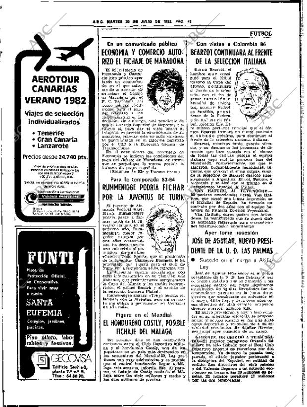 ABC SEVILLA 20-07-1982 página 62