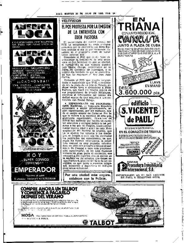 ABC SEVILLA 20-07-1982 página 68