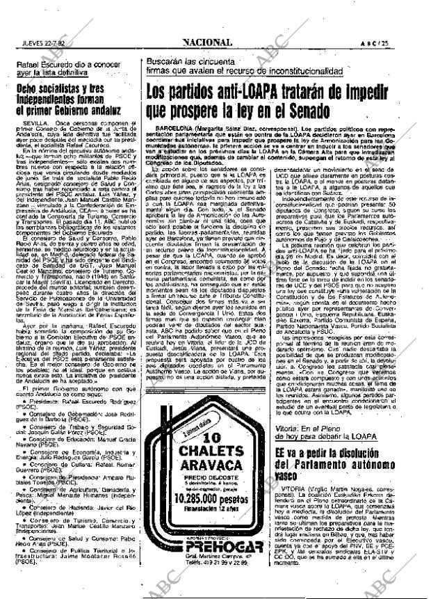 ABC MADRID 22-07-1982 página 25