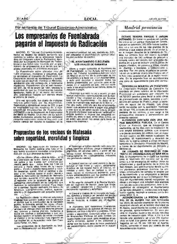 ABC MADRID 22-07-1982 página 30