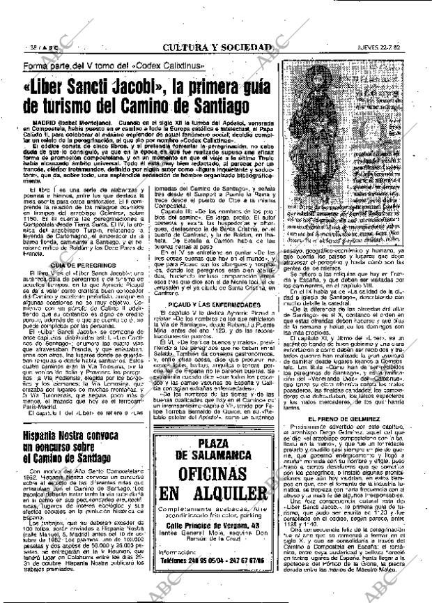 ABC MADRID 22-07-1982 página 38