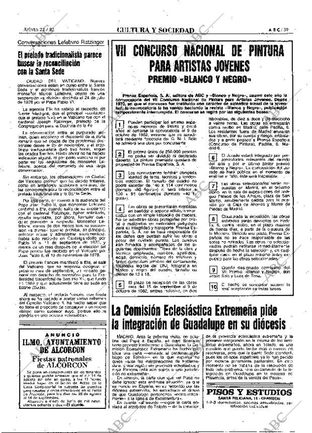 ABC MADRID 22-07-1982 página 39