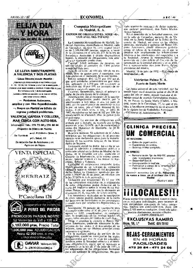 ABC MADRID 22-07-1982 página 49