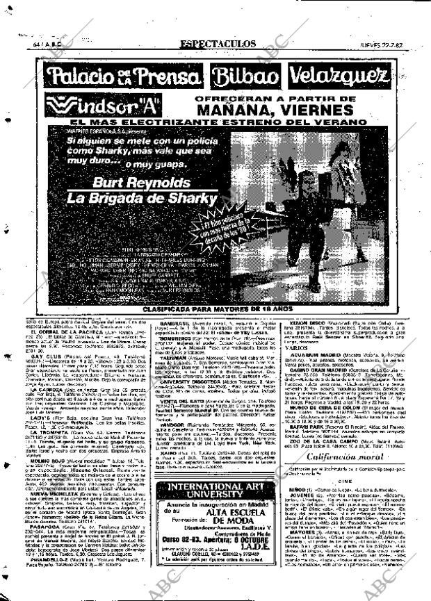 ABC MADRID 22-07-1982 página 64