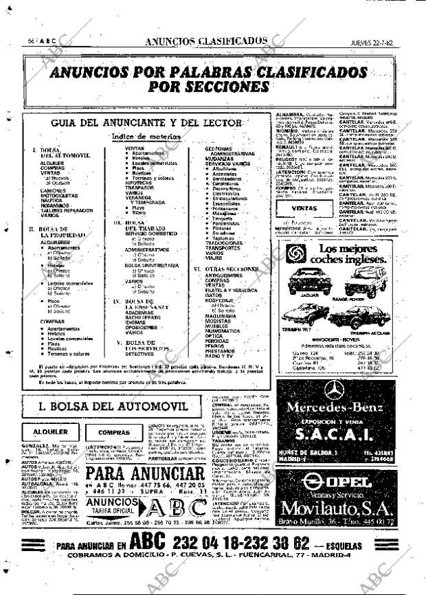 ABC MADRID 22-07-1982 página 66