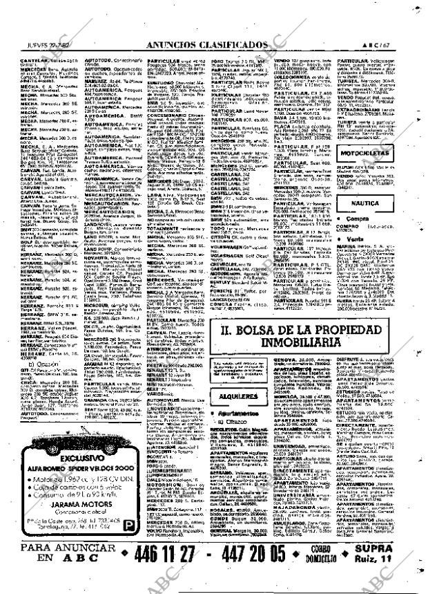 ABC MADRID 22-07-1982 página 67