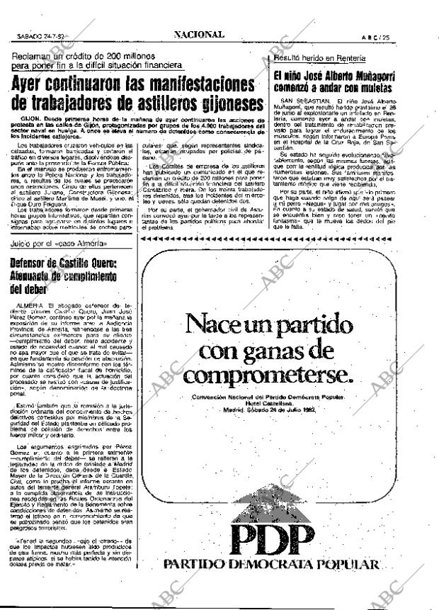 ABC MADRID 24-07-1982 página 25