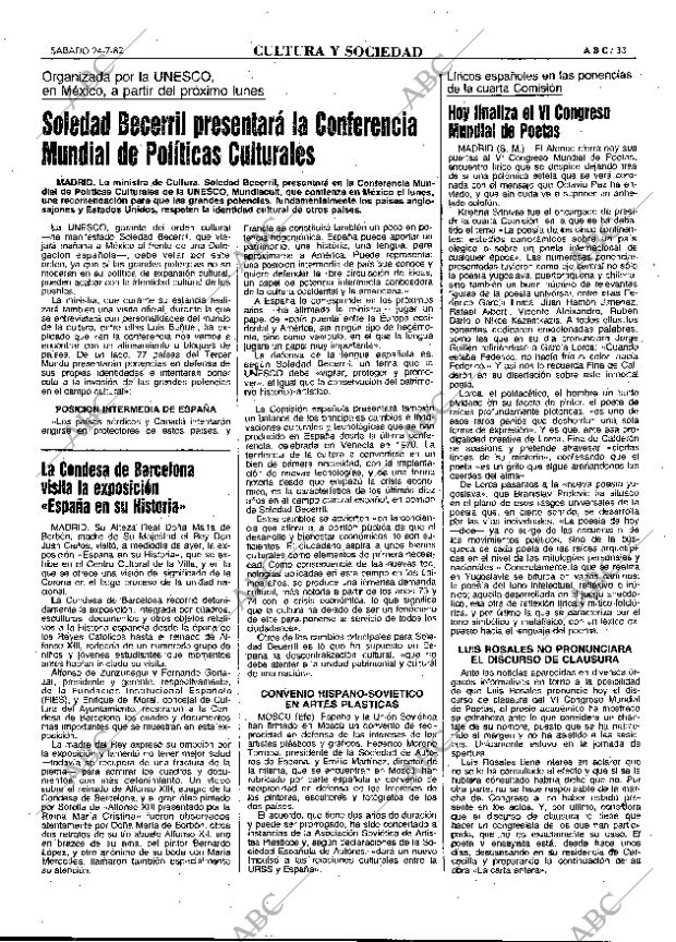 ABC MADRID 24-07-1982 página 33