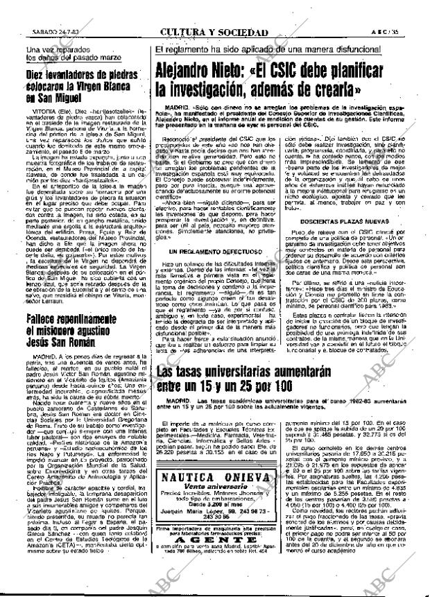 ABC MADRID 24-07-1982 página 35