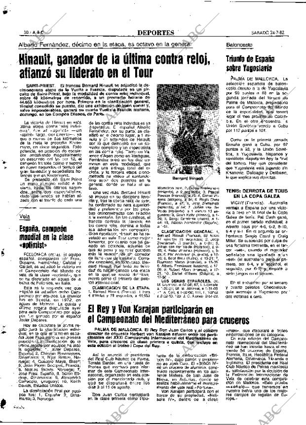 ABC MADRID 24-07-1982 página 62
