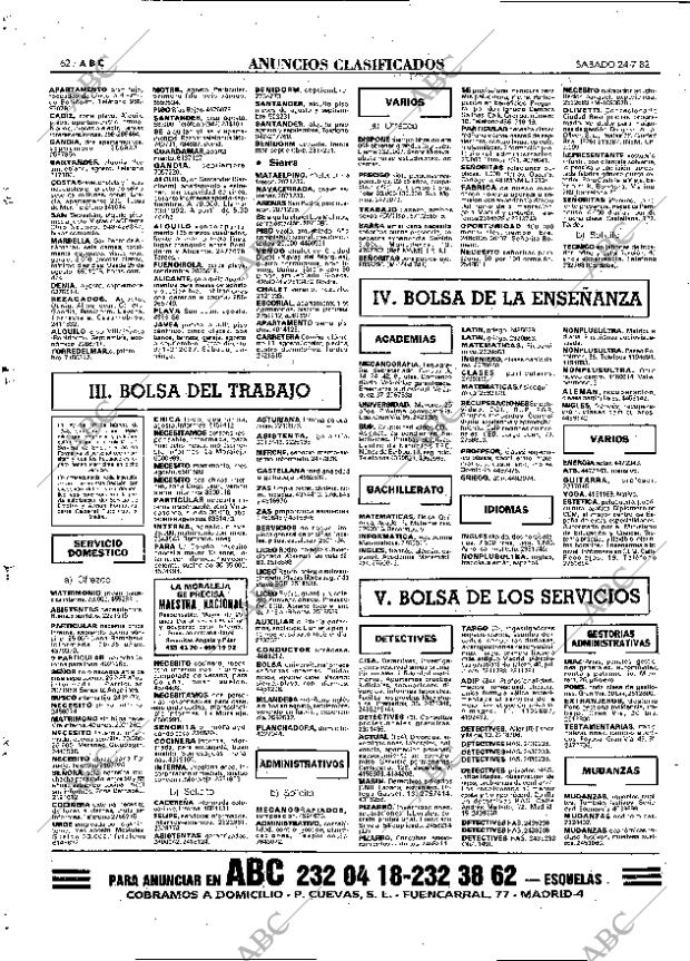 ABC MADRID 24-07-1982 página 74