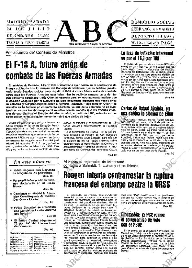 ABC MADRID 24-07-1982 página 9