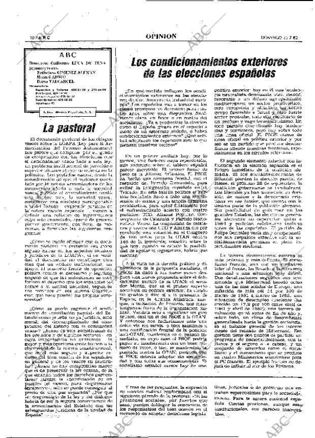 ABC MADRID 25-07-1982 página 10