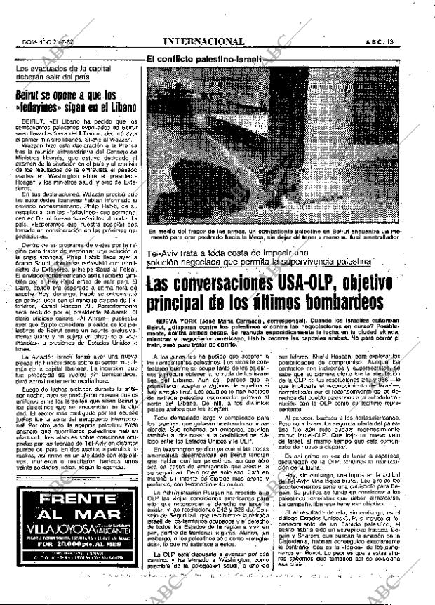 ABC MADRID 25-07-1982 página 13