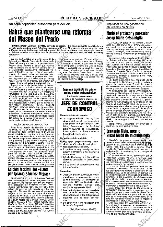 ABC MADRID 25-07-1982 página 34