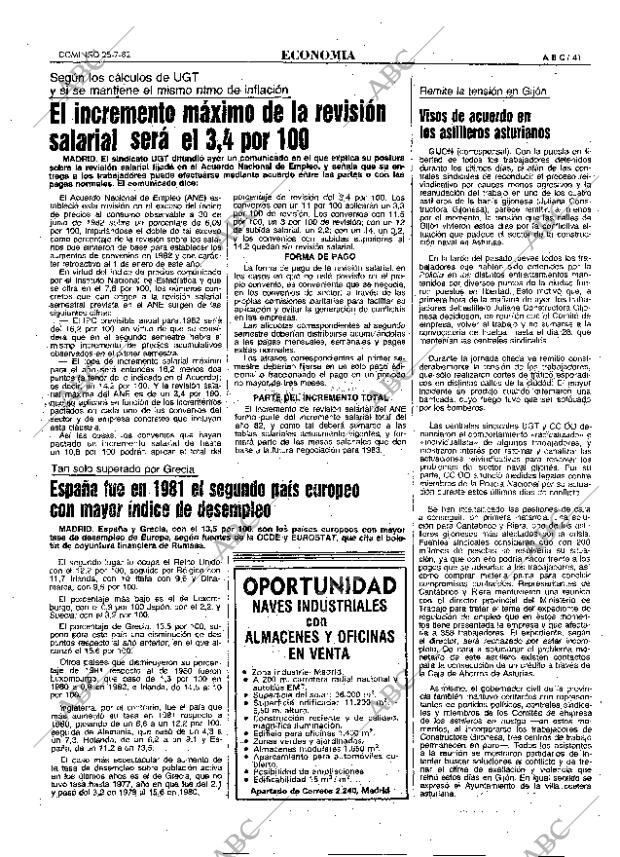 ABC MADRID 25-07-1982 página 41