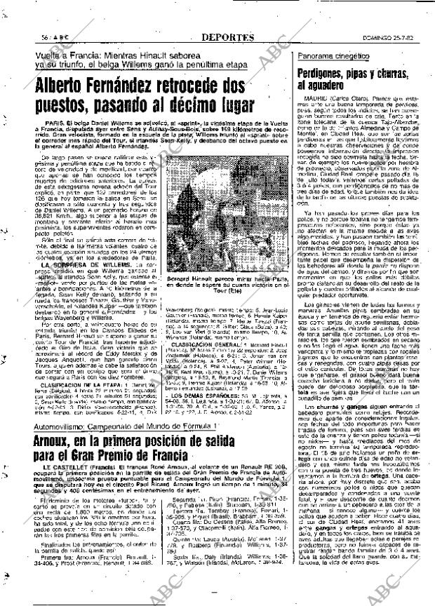 ABC MADRID 25-07-1982 página 56