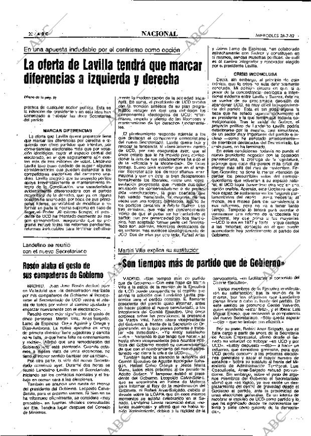 ABC MADRID 28-07-1982 página 20