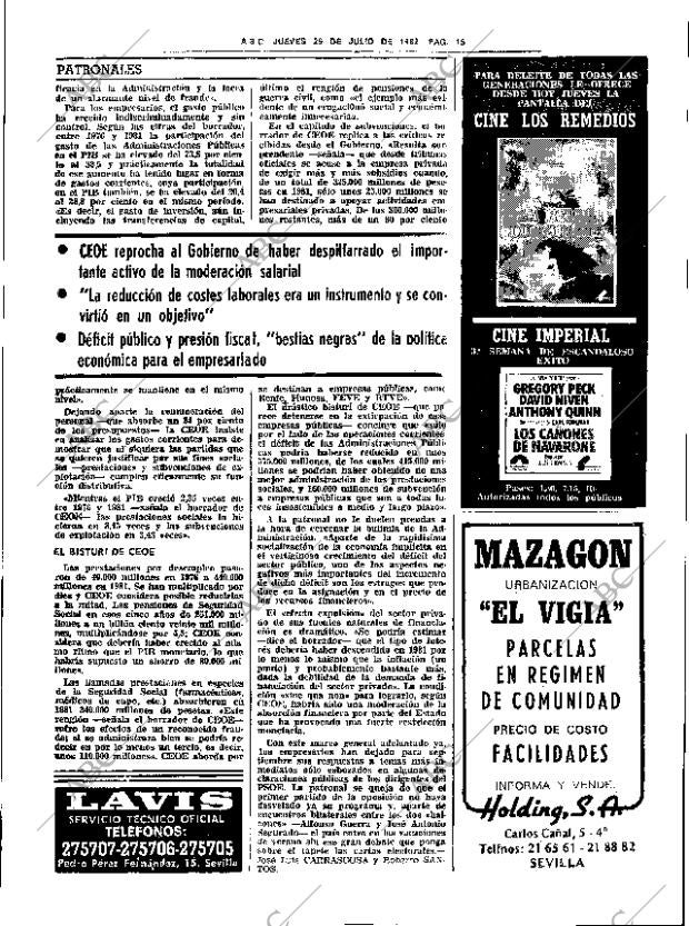 ABC SEVILLA 29-07-1982 página 23
