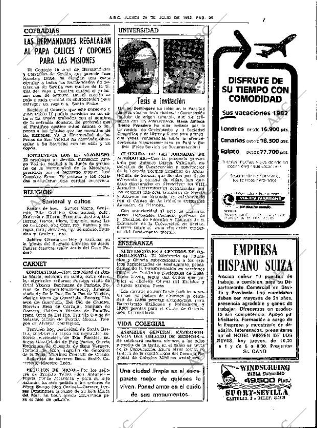 ABC SEVILLA 29-07-1982 página 33