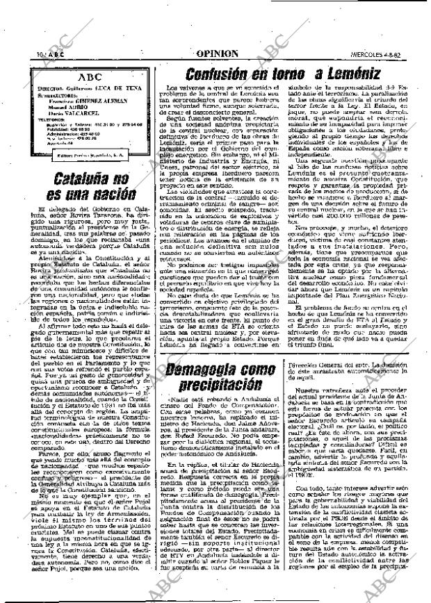 ABC MADRID 04-08-1982 página 10