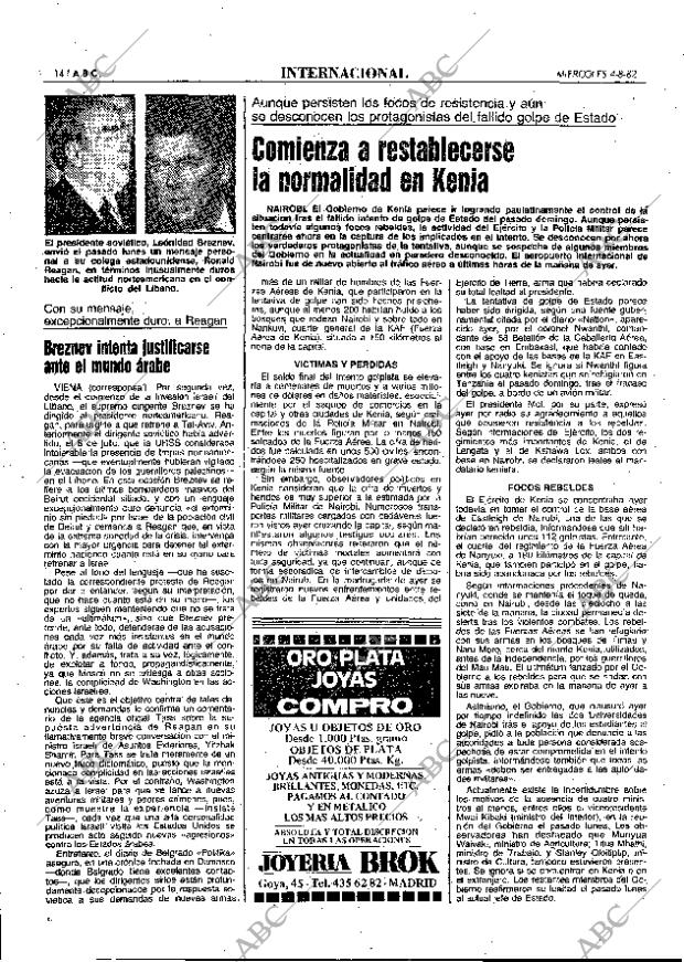 ABC MADRID 04-08-1982 página 14