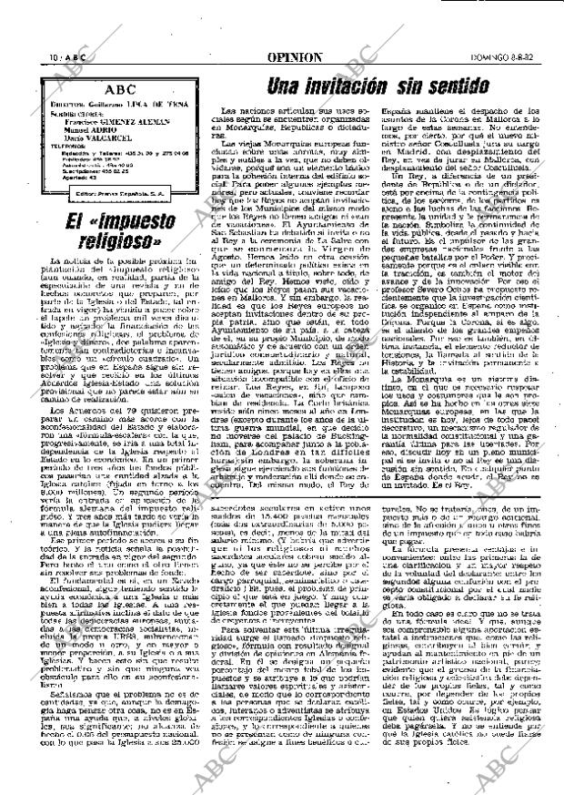 ABC MADRID 08-08-1982 página 10