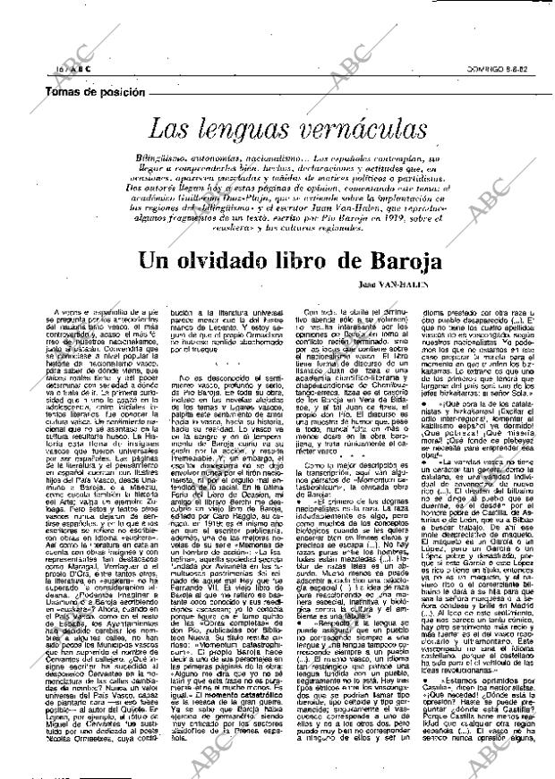 ABC MADRID 08-08-1982 página 16