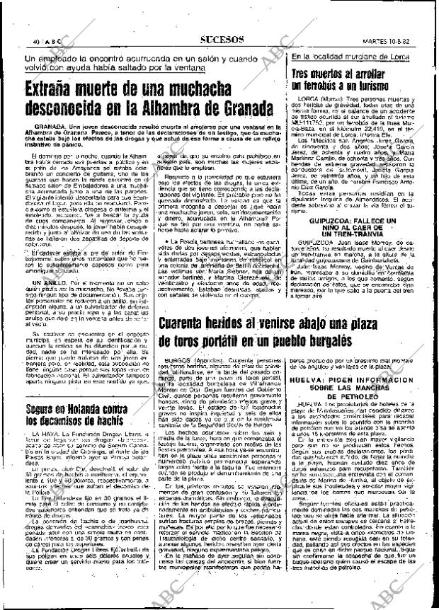 ABC MADRID 10-08-1982 página 40