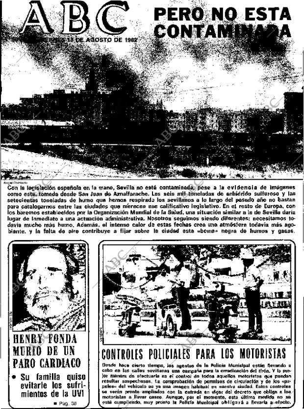 ABC SEVILLA 13-08-1982 página 1