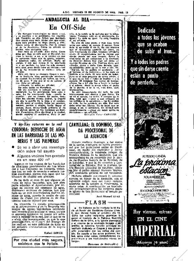 ABC SEVILLA 13-08-1982 página 19