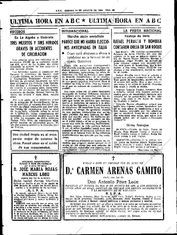 ABC SEVILLA 14-08-1982 página 54