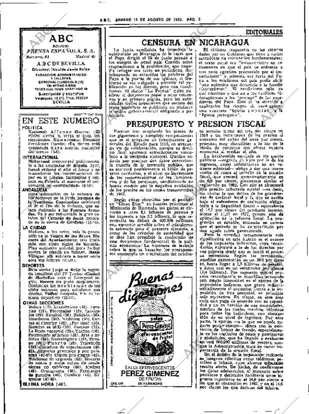 ABC SEVILLA 14-08-1982 página 8
