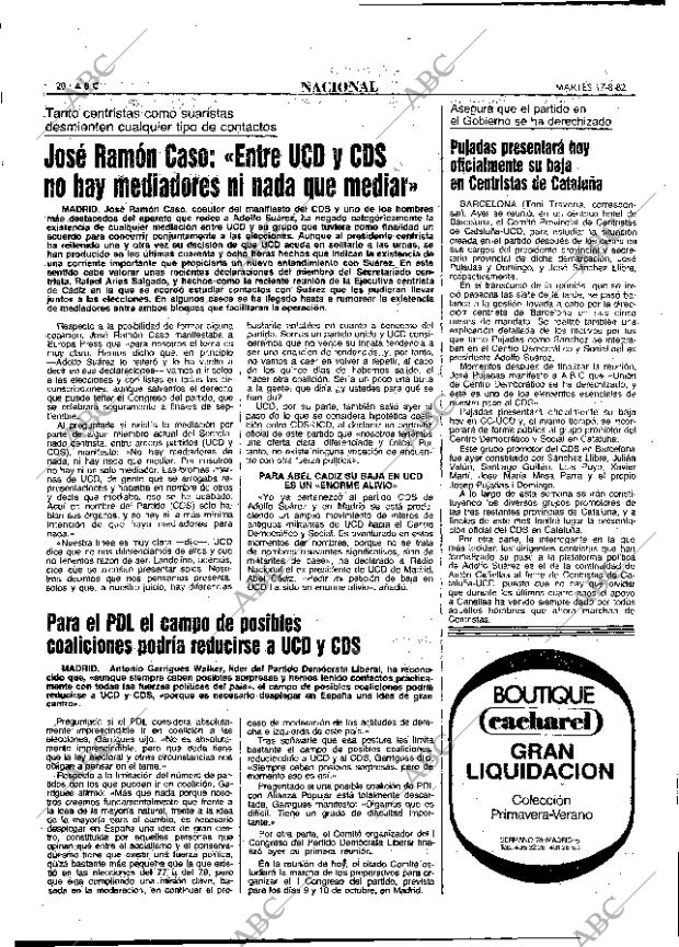 ABC MADRID 17-08-1982 página 20