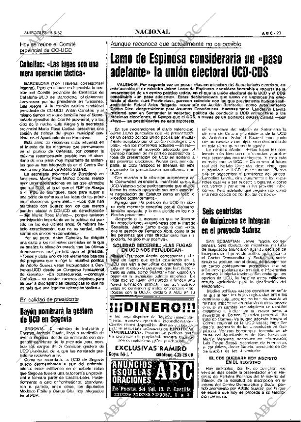 ABC MADRID 18-08-1982 página 23