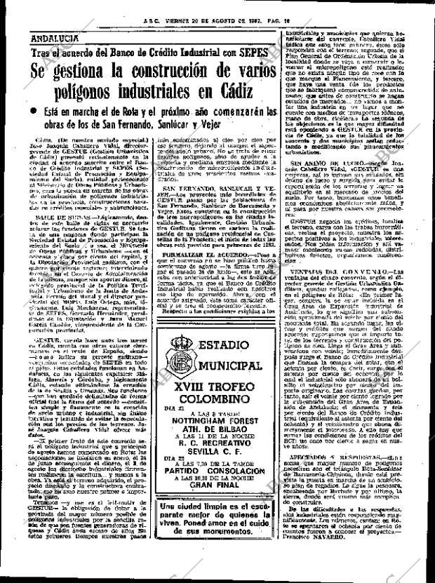 ABC SEVILLA 20-08-1982 página 16