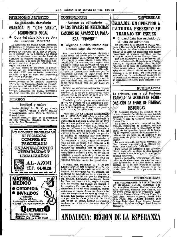 ABC SEVILLA 21-08-1982 página 44