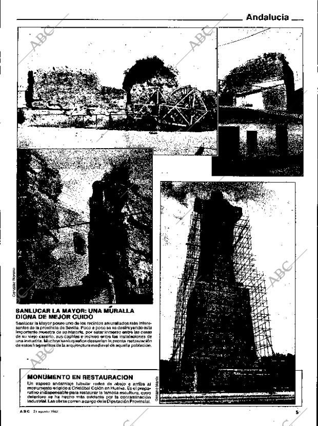 ABC SEVILLA 21-08-1982 página 5
