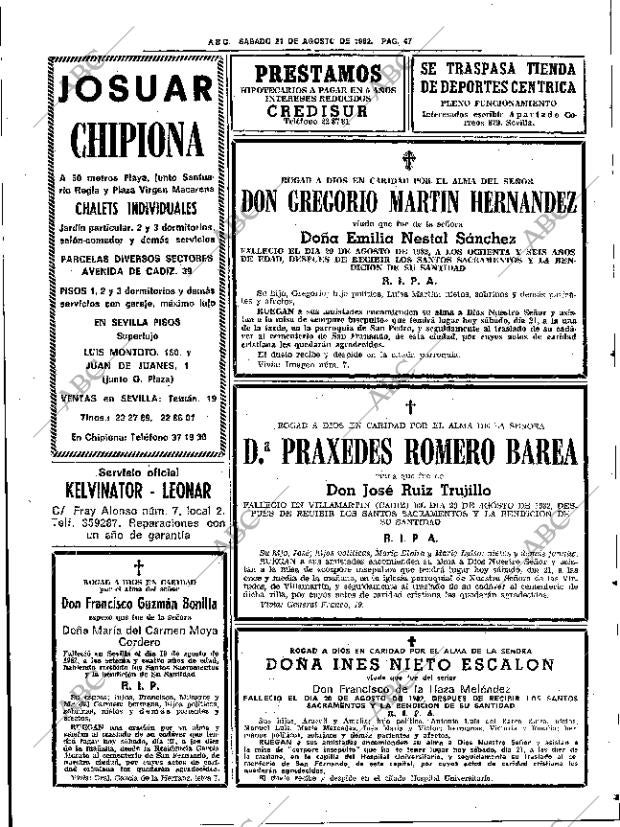 ABC SEVILLA 21-08-1982 página 53
