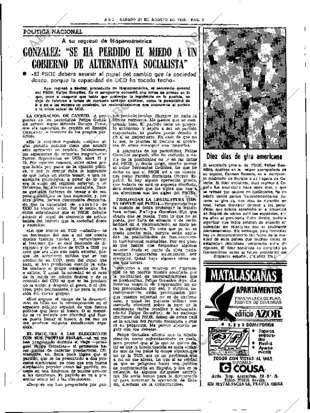 ABC SEVILLA 21-08-1982 página 9