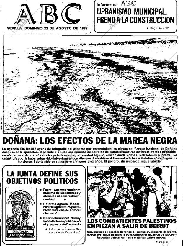 ABC SEVILLA 22-08-1982 página 1