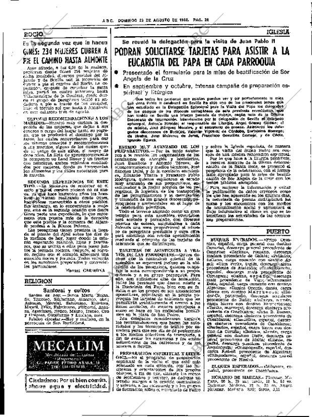 ABC SEVILLA 22-08-1982 página 28