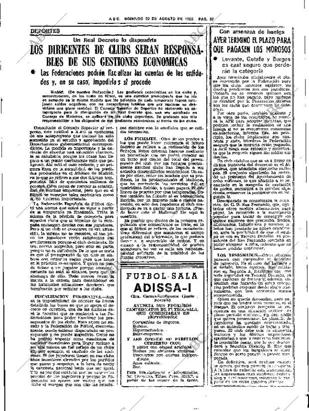 ABC SEVILLA 22-08-1982 página 45