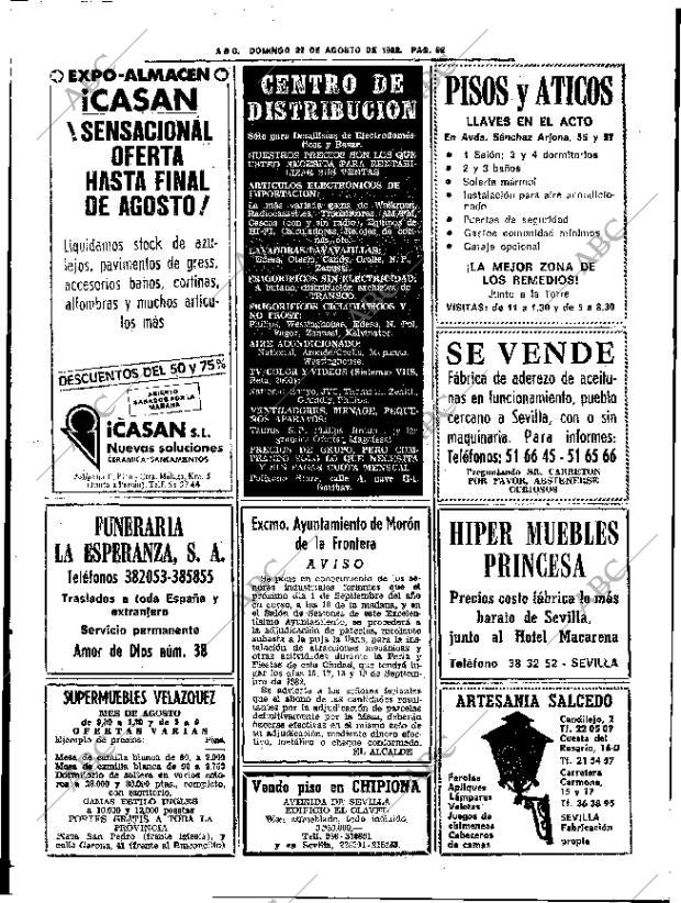 ABC SEVILLA 22-08-1982 página 60