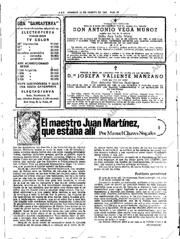 ABC SEVILLA 22-08-1982 página 63